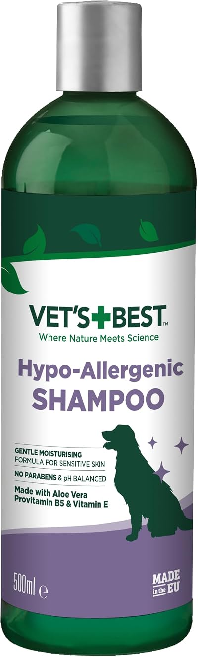 Vet's Best Hypo-Allergenic Dog Shampoo 500ml for Sensitive Skin
