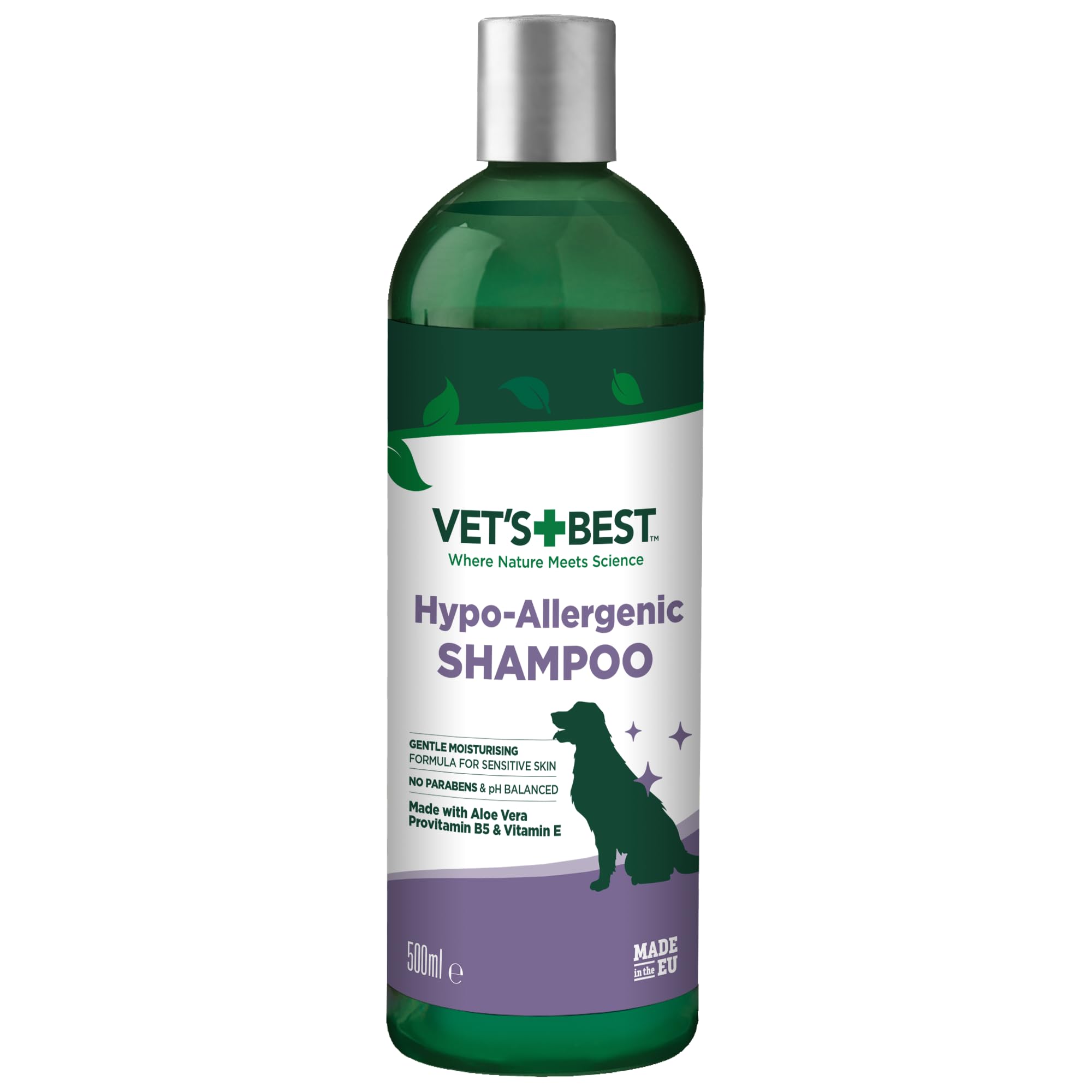 Vet's Best Hypo-Allergenic Shampoo for Dogs | Dog Shampoo for Sensitive Skin | Relieves Discomfort from Dry, Itchy Skin | Cleans, Moisturizes, and Conditions Skin and Coat 500ml — image 1