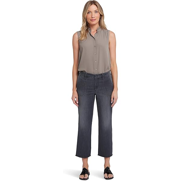 NYDJ Womens Joni Relaxed Capri Jeans in Salamanca Sun Salamanca