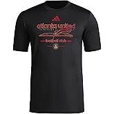 Adidas Mens Atlanta United Fc Vintage World Pre-Game Short Sleeve T-Shirt