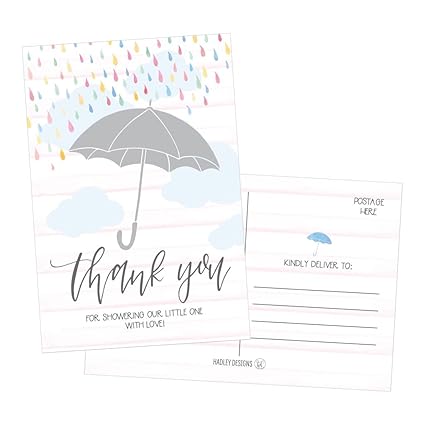 Amazon Com 50 4x6 Rain Umbrella Blank Thank You Postcards Bulk Amazon Com 50 4x6 Rain Umbrella Blank Thank You Postcards Bulk