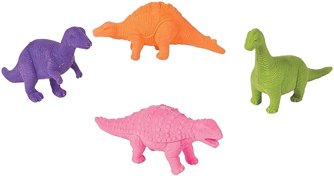 tiny rubber dinosaurs