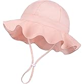 Baby Sun Hat Kids with UPF 50+ Sun Protection Wide Brim Adjustable Beach Hats for Boys Girls