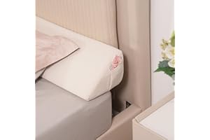 Aurako King Size Bed Wedge Pillow Headboard Pillow Mattress Wedge Bed Gap Filler Triangle Memory Foam Wedges Body Positioners for Sleeping Body Lumbar Backrest Reading Bolster Pillow
