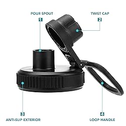 Vmini Spout Lid, Compatible with Hydro Flask Wide
