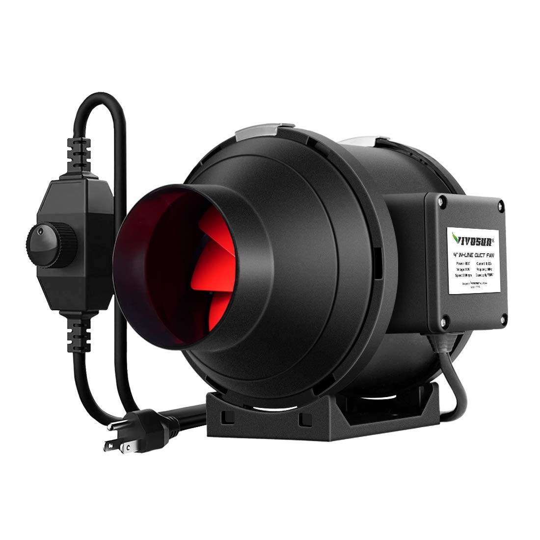 VIVOSUN 8 Inch 720 CFM Inline Duct Fan with Variable Speed Controller