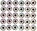 Brule 3-D Hard Epoxy Eyes (BlueShimmer, 6mm)