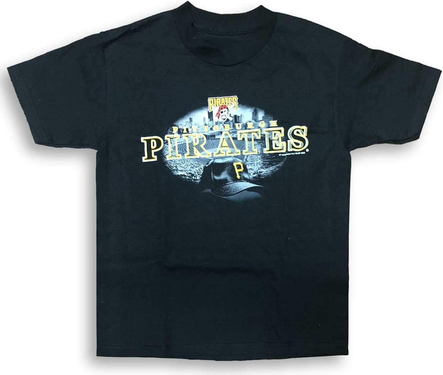 Majestic Pittsburgh Pirates Logo Graphic Black Youth T