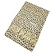 PASKMLNA Animal Print Fringed Shoulder Pashmina Wrap Scarf - Leopard Zebra Patterns (LP01-Tan)