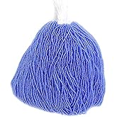 Czech Glass Seed Beads 11/0 (2.1mm Diameter) Transparent Blue AB Strung DIY Jewelry Making Beadss - 500g Bulk Bag by Preciosa (Jablonex)