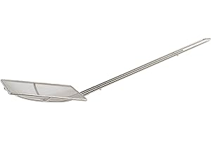 Winco Square Mesh Skimmer, 6.75-Inch, Medium, Nickel