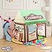 Kid Play Tent Children Playhouse Indoor Outdoor Toy Play House for Boy Girl 2 3 4 5 Years Old Perfect for Birthday Gift, Christmas (Yellow)