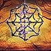 Twinkle Star Halloween Spider Web with 31 LED Waterproof Purple Lights and 2 Black Spider, Indoor Outdoor House Yard Garden Scary Halloween Decoration