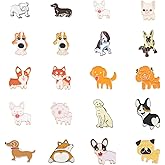 PH PandaHall Pandahall 20pcs Dog Themed Alloy Enamel Lapel Pins Puppy Dog Pin Badge Brooch for Clothes Hat Backpack Decoration