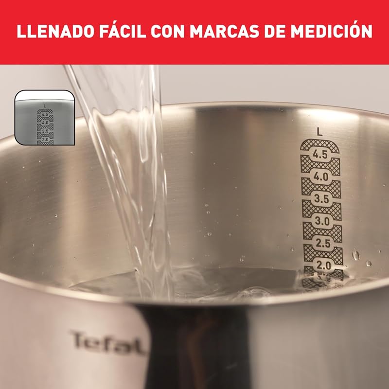Daily Cook - Juego de 4 Piezas + 5 Accesorios, Acero inoxidable