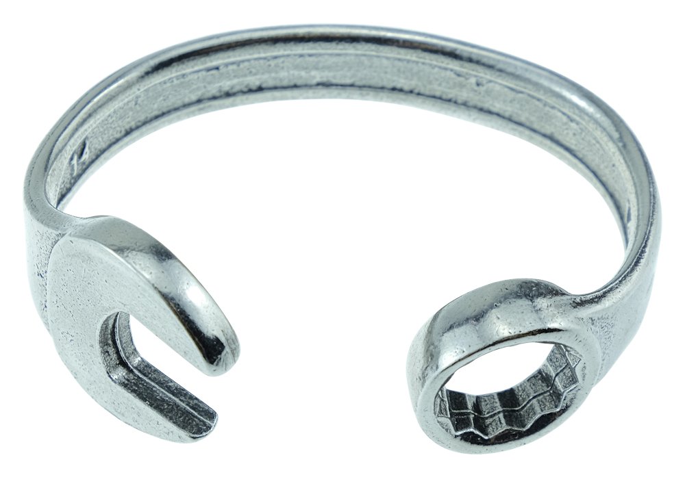 Pirantin 5 Year Anniversary Established 2015 Spanner Bangle Bracelet - Stamped with EST 2015