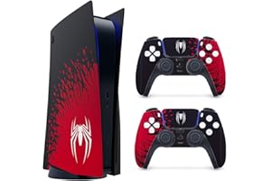 HYCARUS Spider - Man 2 PS5 Skin for Playstation 5 and PS5 DualSense Controller, Premium 3M Vinyl Cover Skins Wraps for Playst
