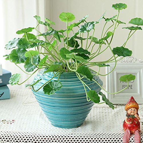 XHSP Real-touch Artificial Grass Green Plant Copper Money Leaves Lucky Grass Mini Lotus Leaves Home Decoration Plant Flowers Hotel Garden Decor Artificial Plants