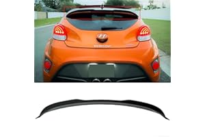 SYON AUTO FITS 2012-2018 HYUNDAI VELOSTER TURBO GLOSSY BLACK V STYLE ROOF SPOILER WING LID