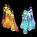 Bosjett Solar String Lights,Covboa 20ft 30 LED Water Drop Solar Lights Outdoor String Fairy Waterproof Lights Garden Decorations Christmas Lights for room, Patio, Home, Party,Yard （Multicolor）