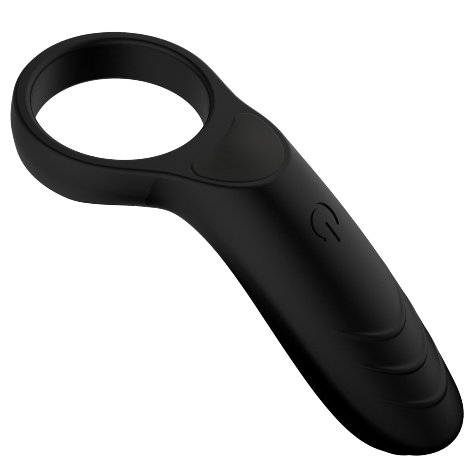 Cockring Vibrator Vibrierend mit Klitorisstimulator Silikon Penisring 10-Vibration Sexspielzeug für Männer, Ø 33 mm (Schwarz)