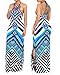 shekiss Women's Sexy Floral Printing Sleeveless Summer Dress Casual Elastic Long Maxi,Flower1,Small