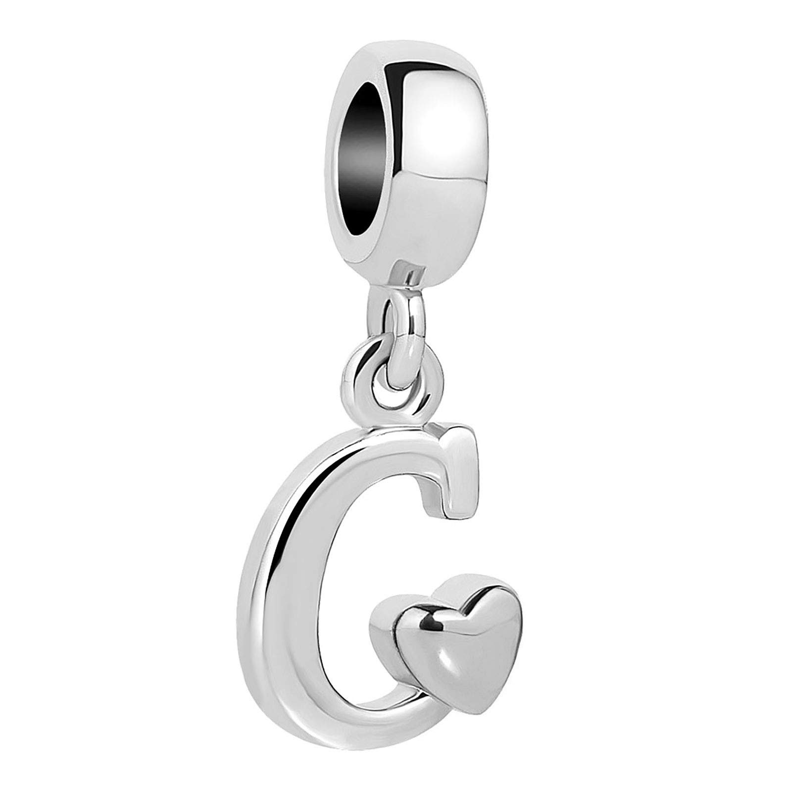 KunBead Jewelry Letter C Initial Charms Best Friend Charm Bracelet Necklace Birthday Mum Gifts from Son