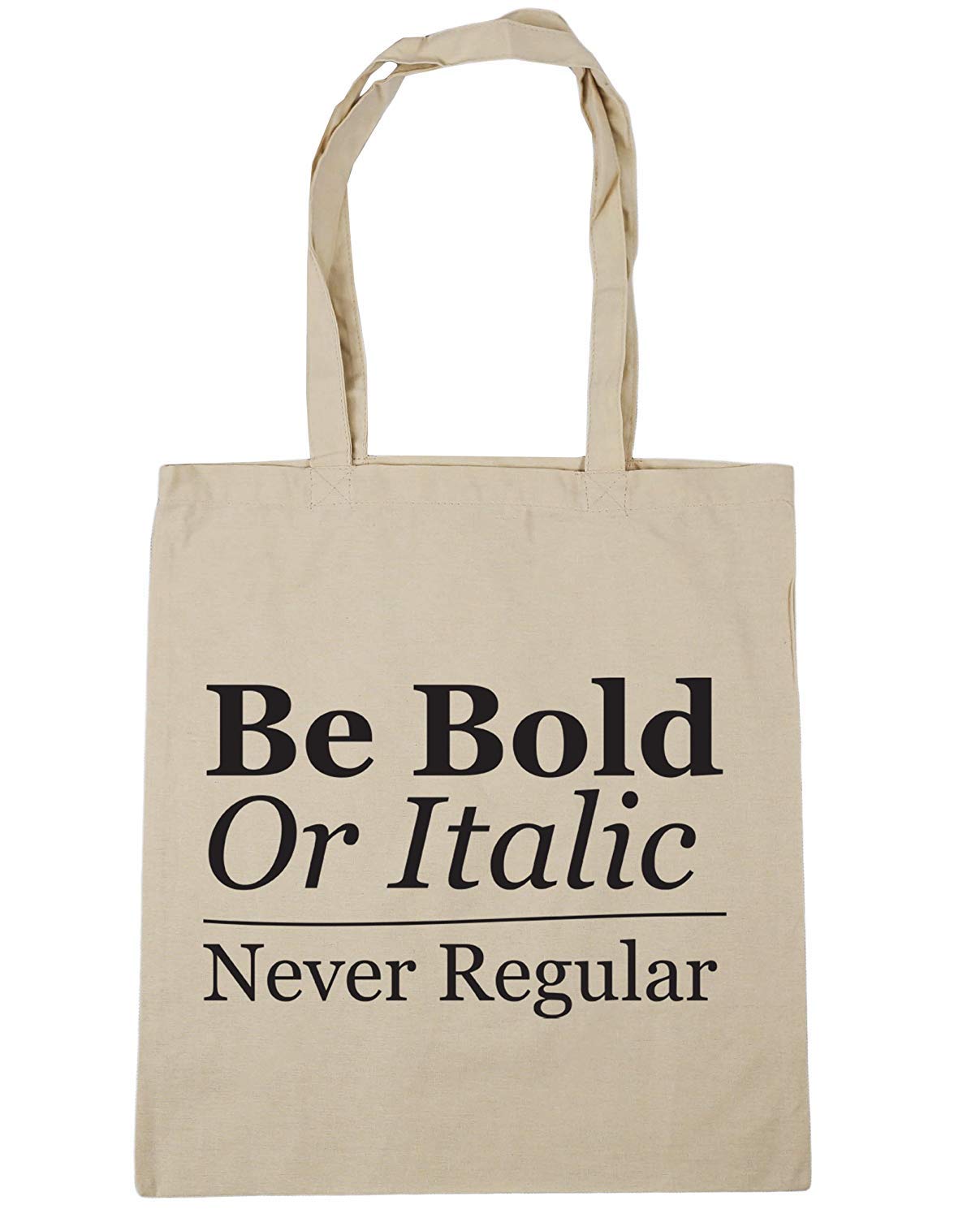 Amazoncom Wennuna Be Bold Or Italic Never Regular Tote