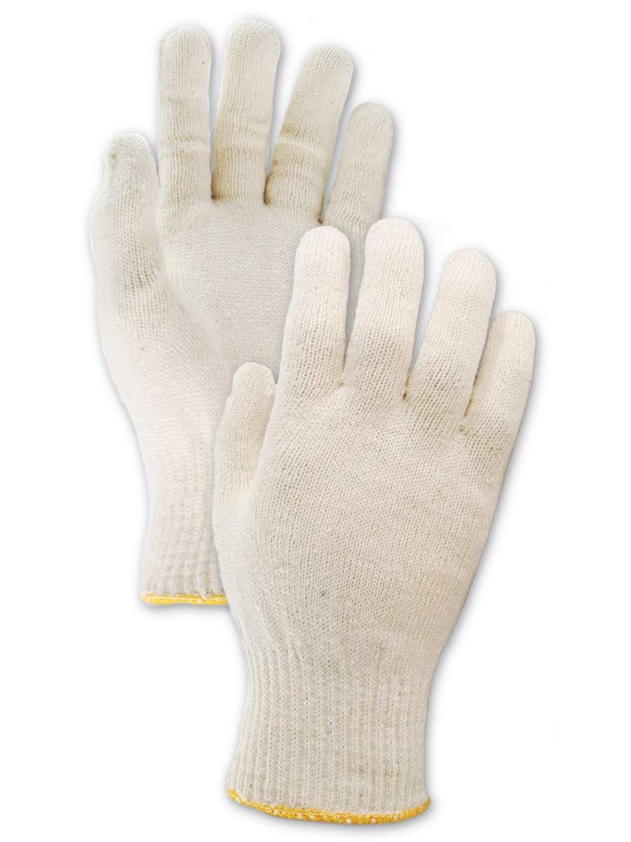 Magid Glove & Safety 13-670-KWRB Magid Touch Master 13671KWRB Heavyweight Knit Lisle Gloves, Ladies (Fits Medium), Natural, Ladies (Fits Medium) (Pack of 12)