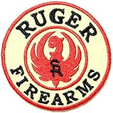 RUGER FIREARMS Gun Shooting Sport Logo Sign Symbol Patch Iron on Applique Embroidey Decal T shirt Jacket Costume Gift BY SURAPAN