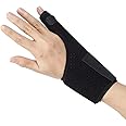 Ultrafun Trigger Finger Splint Brace Support Breathable Wrist and Thumb Fracture Finger Stabilizer Brace Sleeves for Pain Relief, Carpal Tunnel Arthritis Tendonitis (Black)