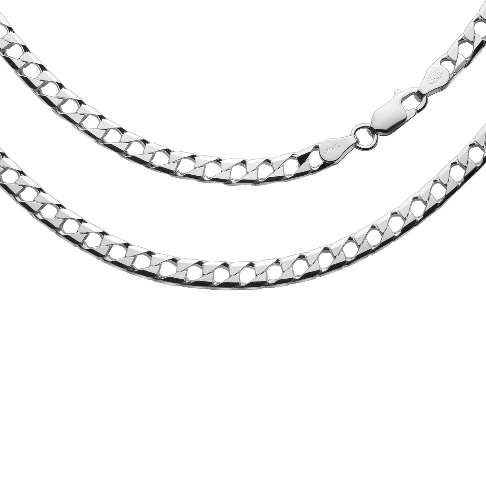 Mens Necklace 925 Sterling Silver Chain With Lobster Clasp And Anti Tarnish Protection