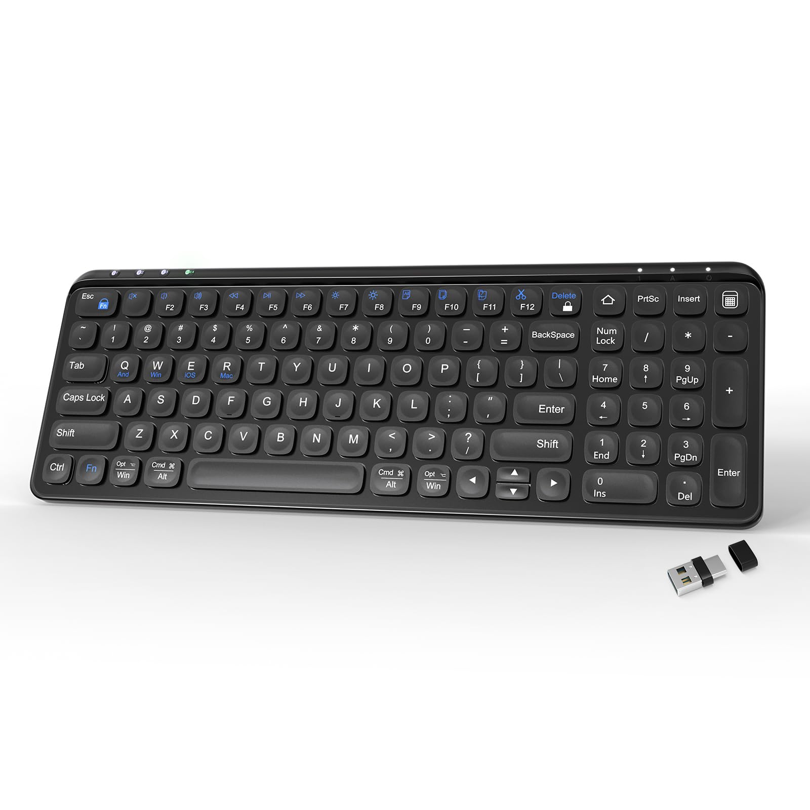 YORUNOHOSHI Compact Wireless Bluetooth Keyboard