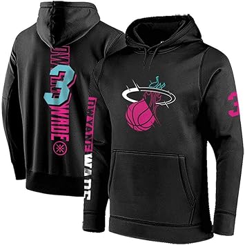 WZHHH Sudadera con Capucha De Baloncesto para Hombre, Miami Heat ...
