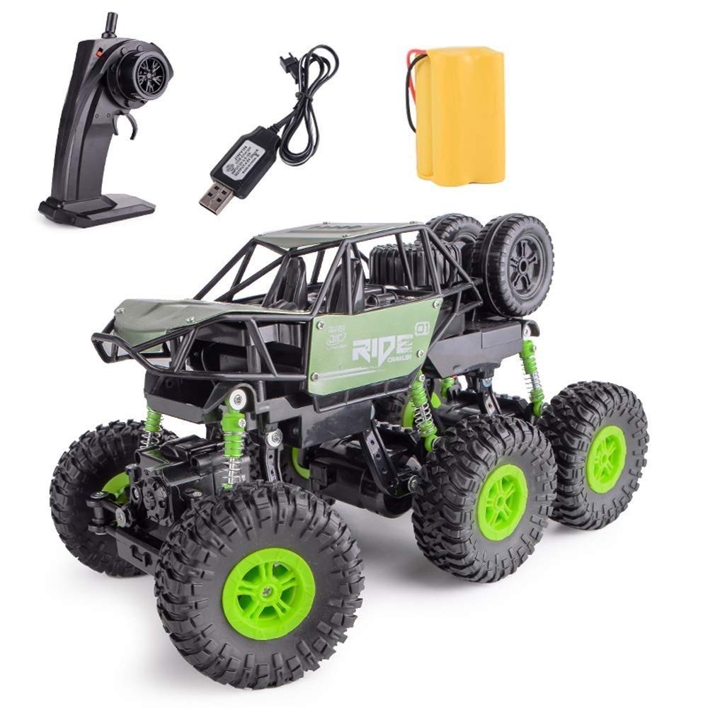 URVP RC Monster Truck for Boy, All Terrain Off-Road Truck RTR Toy 1/14 Scale 6WD 2.4Ghz Climbing Rac