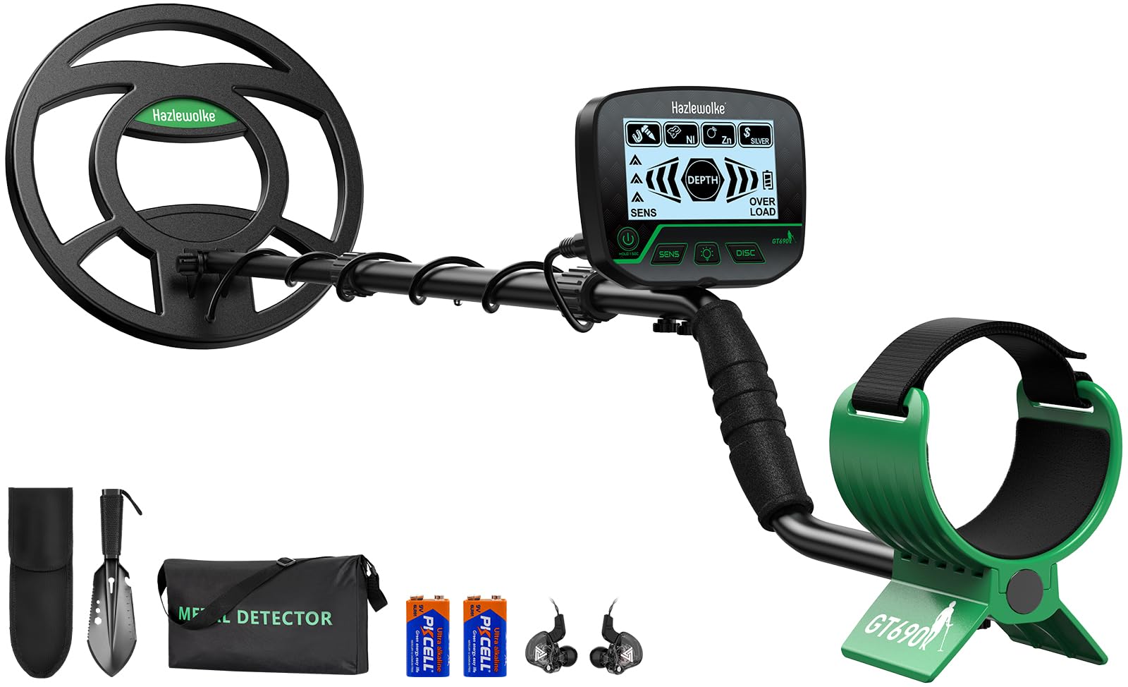 Photo 1 of ****FOR PARTS / MISSING ASSEMBLY PIECES*** Hazlewolke Metal Detector for Adults & Kids, High Accuracy 10” Waterproof Coil with All Metal & Disc Modes, Kids Metal Detectors Gold Detecting for Beginners, Junior & Youth