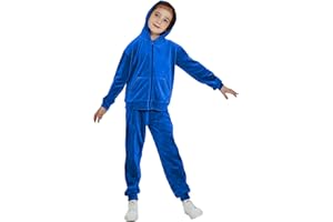 MessBebe Girls Sweatsuits Velour Tracksuit 2 Piece Outfits Tracksuit Zip Up Hoodie Sweatshirt Sportswear Jogging Set