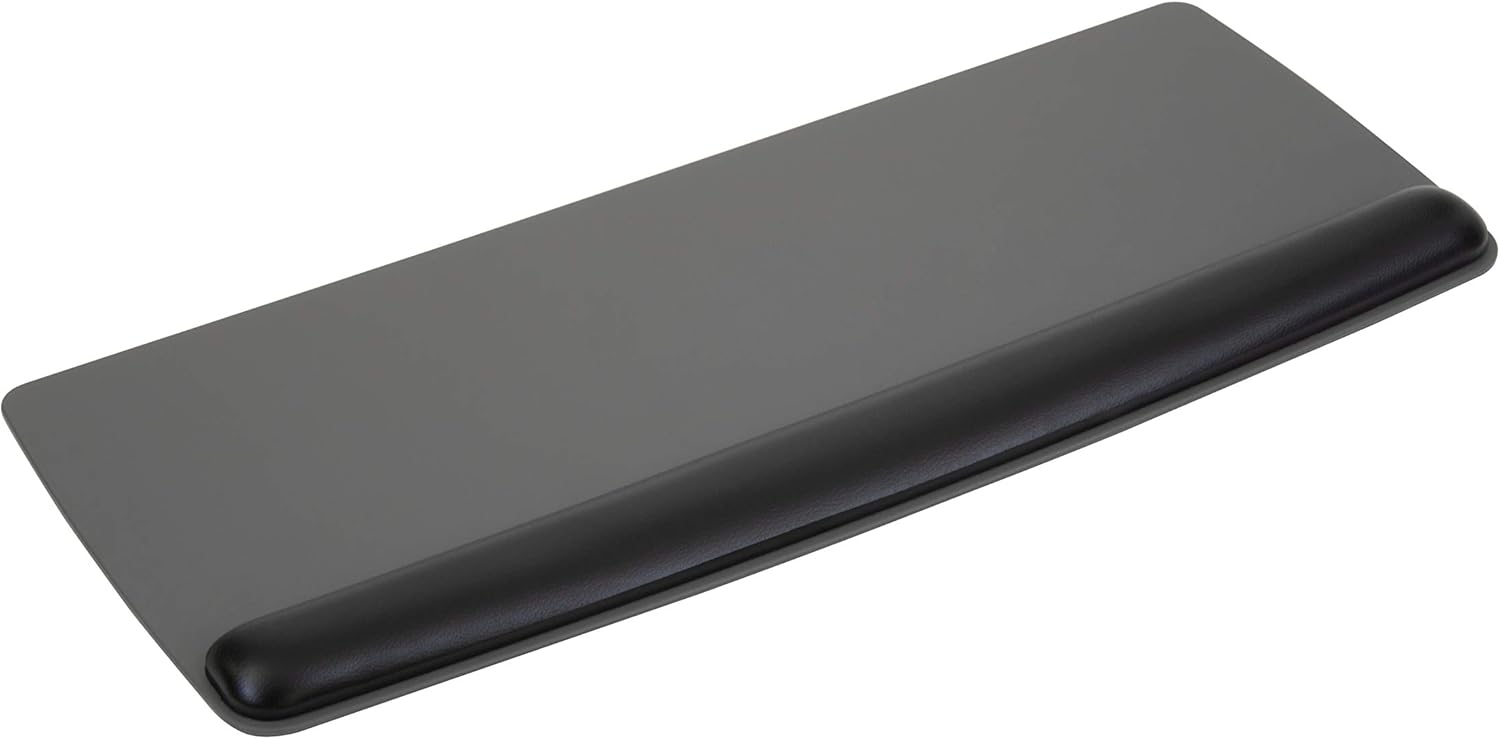 3M Gel Wrist Rest for Keyboard and Mouse with Tilt-Adjustable Platform, Soothing Gel with Durable, Easy to Clean Leatherette Cover, Precise Mouse Pad, 25.5" x 10.6", Black (WR422LE) : Computing Wrist Rests : Office Products