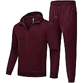 MoFiz Men's Track Suits Jogging set Zip Jackets Jogger Track Pants Sweatsuits Runing Sports Suits 2 Pieces Outfits