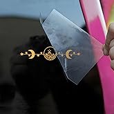 ACOTAR Night Court Moon Phases Car Decals Funny Mountain, Moon, Stars Fantasy Car Window Accessories Affirmations Vinyl Waterproof 6 Inches Bumper Decal Gift for Mom Dad Friend Coworker