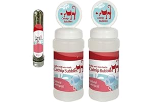 Catnip Bubbles, Catnips Bubbles for Cats, Catnips Bubble Machine, Cat Nip Bubble, Play for Living Room Lawn Yard Whit Cat (2P