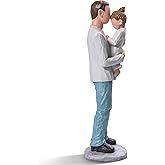 Yuideary Father and Daughter Figurines, Dad Gifts from Daughter, Best Birthday Dad Gifts, Sculpted Hand Painted Statue, Perfect for Christmas, Thanksgiving, Fathers Day, Anniversary.