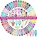Cridoz 150 Pcs Barrettes Hair Clips, Clips for Hair, Hair Barrettes Snap Colorful Metal Hair Clips for Hair Accessories