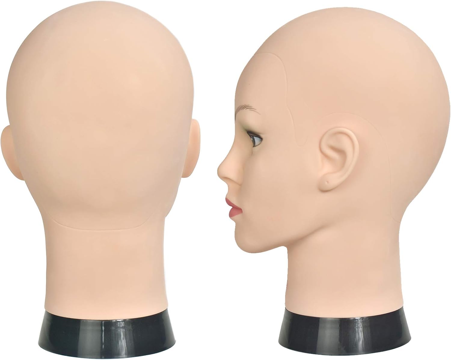Training Head Cosmetology Professional Bald Manikin Head for Wigs ...