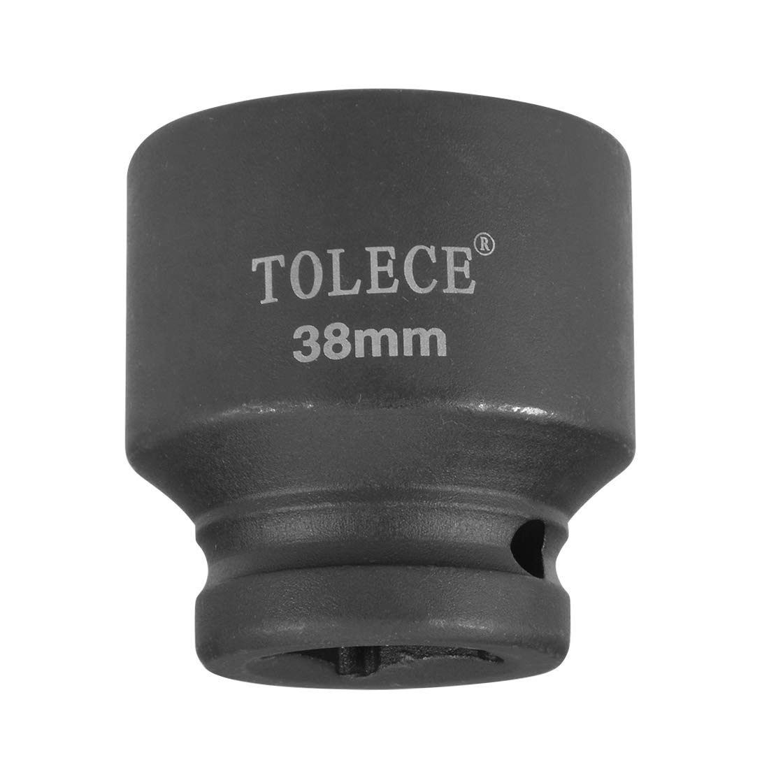 Sourcingmap 3/4-Inch Drive by 38mm 6-Point Shallow Impact Socket, Cr-Mo, Metric