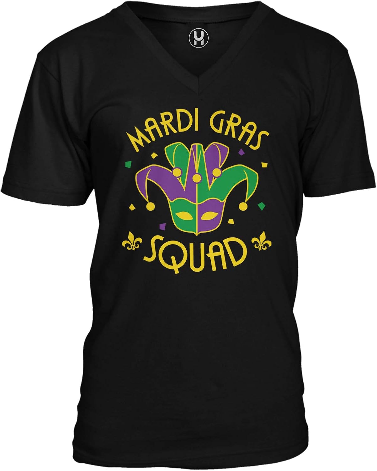 Mardi Gras Squad New Orleans NOLA Unisex VNeck TShirt