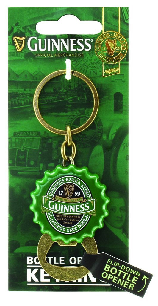 Guinness® Green Collection Flip Down Bottle Opener Keyring