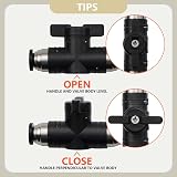 Bwintech 2 Pcs 6mm Pneumatic Ball Valve Push to Connect Fittings BUC view 4