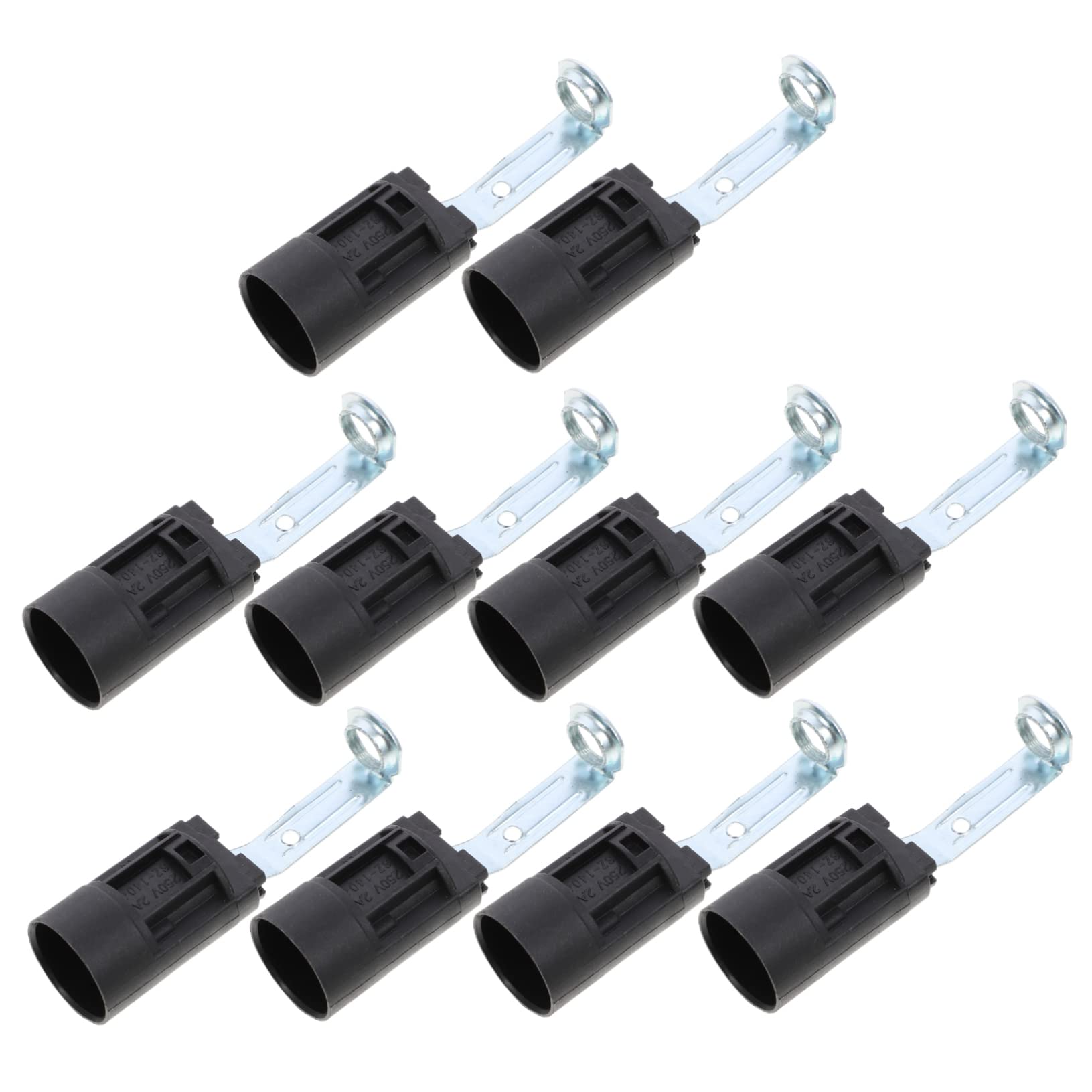 OSALADI 10 Pcs E14 Bracket Lamp Holder Bulb LED Stand Adjustable Stand Adjustable Bulb Candle Light Base Candle Light Bulb Light Base Holder Candelabra Base Black LED