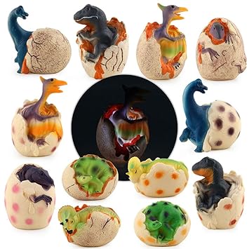 FidgetGear 6Pcs/Set Luminous Dinosaur Fossil Eggs Simulation Kid Toys Party Gift Random Pattern